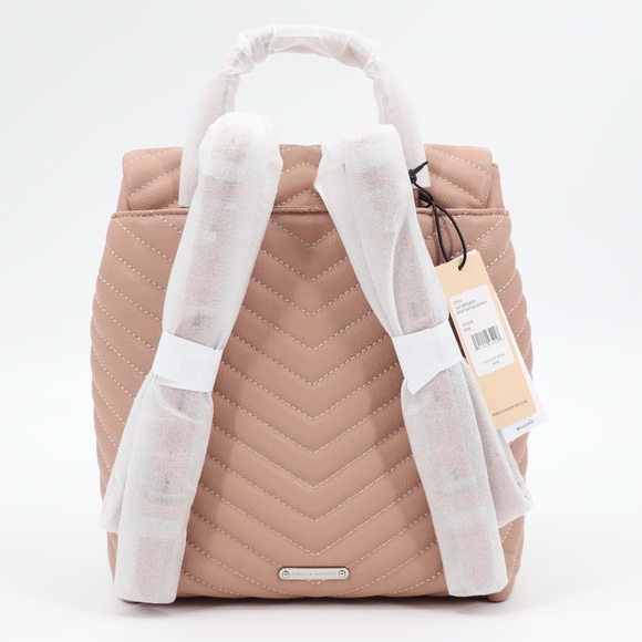 New Rebecca Minkoff Edie Flap Quilted Leather Backpack - Picture 5 of 13
